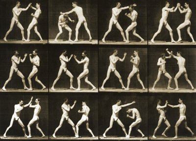 Due uomini che boxano, dalla serie 